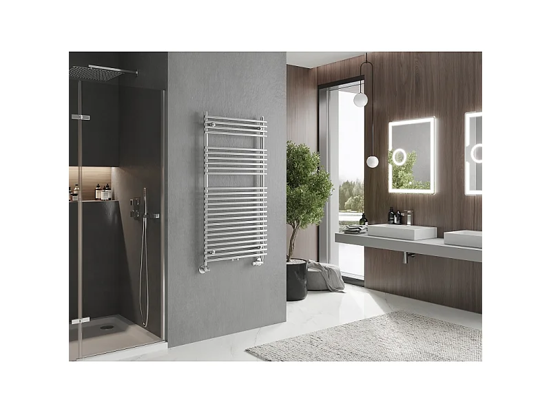 Mexen Sol radiateur de salle de bain 1200 x 600 mm, 520 W, chrome - W125-1200-600-00-01