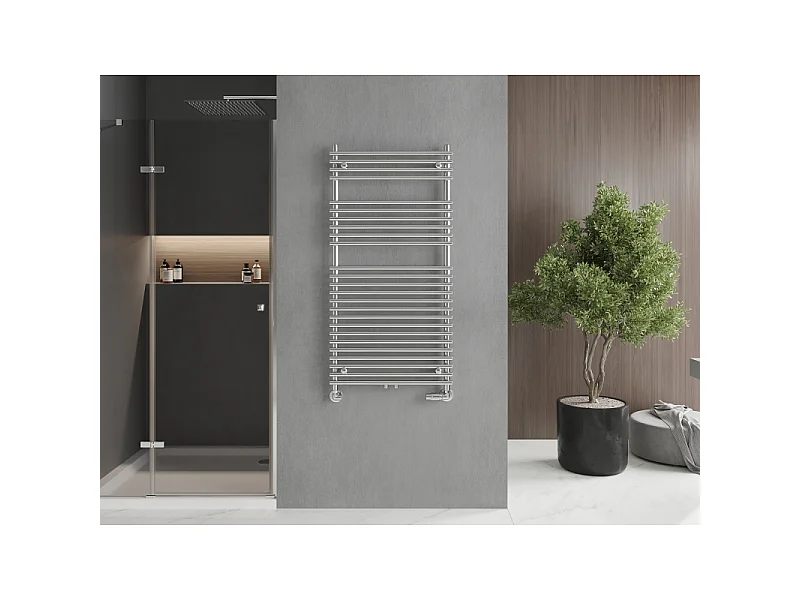 Mexen Sol radiateur de salle de bain 1200 x 600 mm, 520 W, chrome - W125-1200-600-00-01