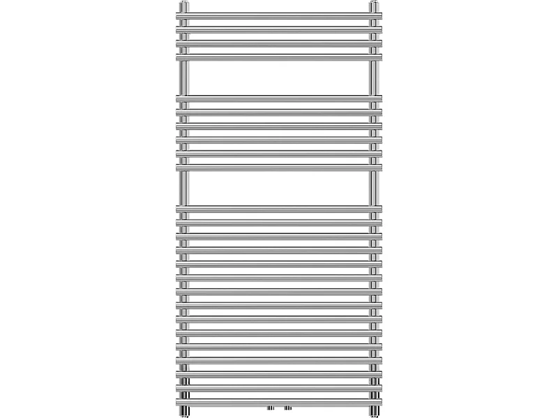 Mexen Sol radiateur de salle de bain 1200 x 600 mm, 520 W, chrome - W125-1200-600-00-01