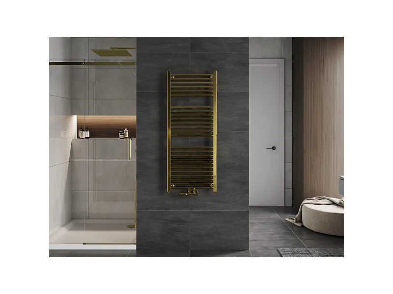 Mexen Mars radiador de casa de banho 1200 x 500 mm, 417 W, dourado - W110-1200-500-00-50