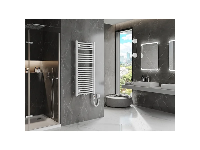 Mexen Pluton radiateur électrique 1200 x 500 mm, 600 W, blanc - W106-1200-500-2600-20