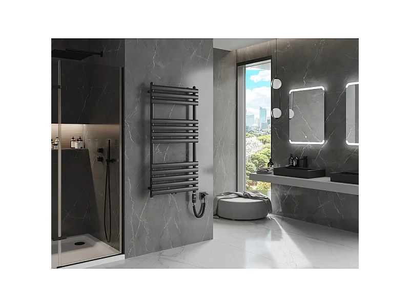 Mexen Jowisz električni radiator 1200 x 600 mm, 600 W, črna - W107-1200-600-2600-70