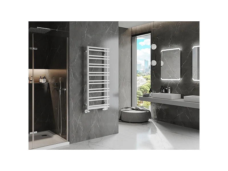 Mexen Saturn radiador de casa de banho 1200 x 500 mm, 409 W, branco - W108-1200-500-00-20