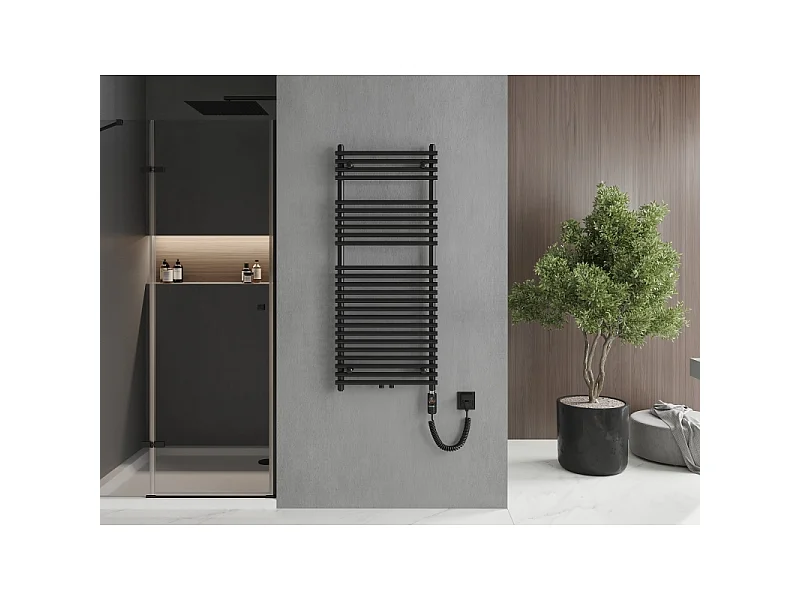 Mexen Sol radiateur électrique 1200 x 500 mm, 600 W, noir - W125-1200-500-2600-70