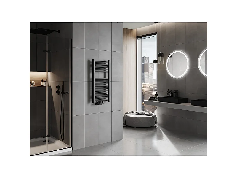Mexen Hades radiador de casa de banho 800 x 400 mm, 320 W, preto - W104-0800-400-00-70