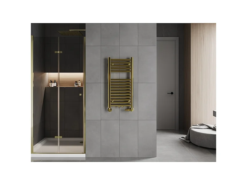Mexen Hades radiador de casa de banho 800 x 400 mm, 253 W, dourado - W104-0800-400-00-50