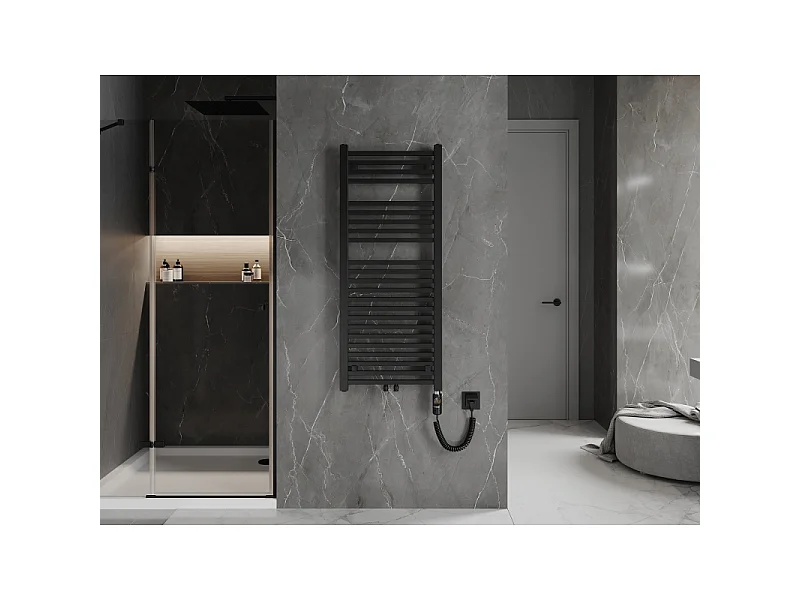 Mexen Pluton radiateur électrique 1200 x 500 mm, 600 W, noir - W106-1200-500-2600-70