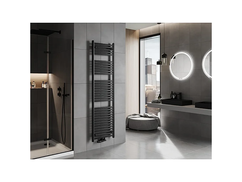Mexen Hades radiador de casa de banho 1800 x 500 mm, 854 W, preto - W104-1800-500-00-70
