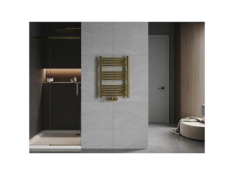 Mexen Ares radiador de casa de banho 700 x 500 mm, 226 W, dourado - W102-0700-500-00-50