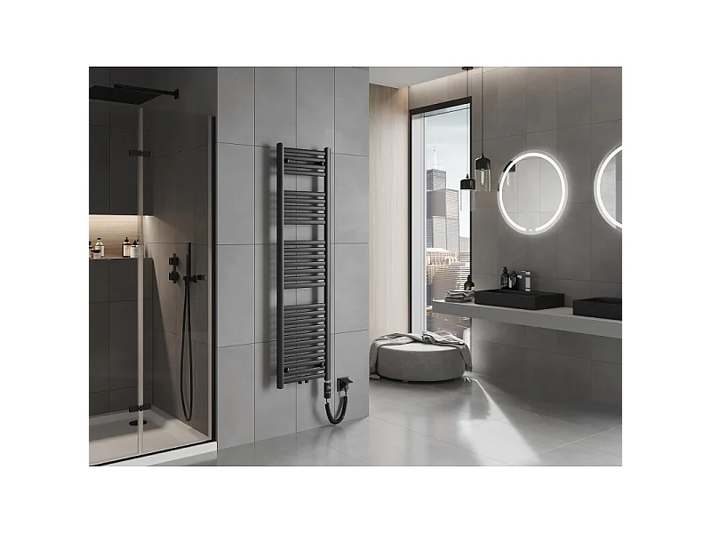 Mexen Hades radiateur électrique 1500 x 400 mm, 600 W, noir - W104-1500-400-2600-70
