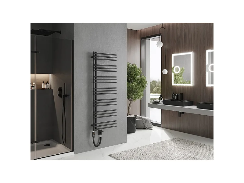 Mexen Neptun radiateur électrique 1400 x 500 mm, 600 W, anthracite - W101-1400-500-2600-66