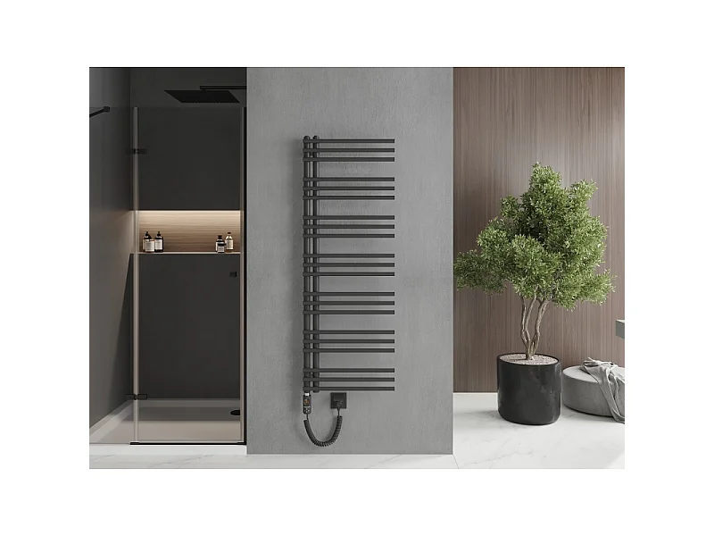 Mexen Neptun radiateur électrique 1400 x 500 mm, 600 W, anthracite - W101-1400-500-2600-66