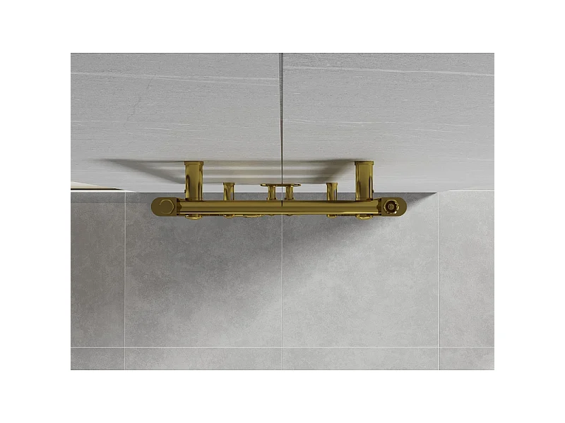 Mexen Mars radiador de casa de banho 700 x 400 mm, 188 W, dourado - W110-0700-400-00-50