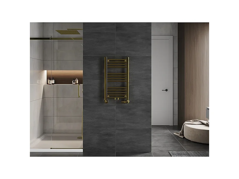 Mexen Mars radiador de casa de banho 700 x 400 mm, 188 W, dourado - W110-0700-400-00-50