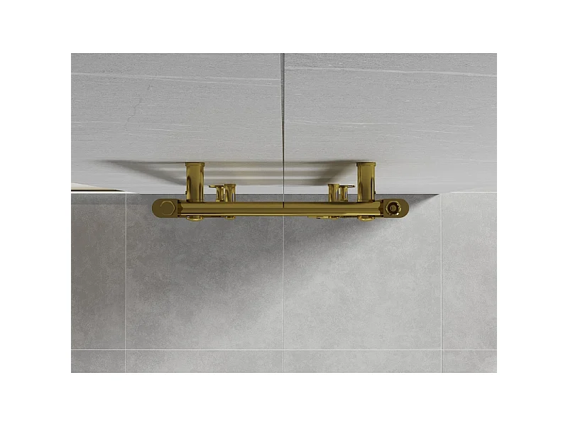 Mexen Mars radiador de casa de banho 700 x 400 mm, 188 W, dourado - W110-0700-400-00-50