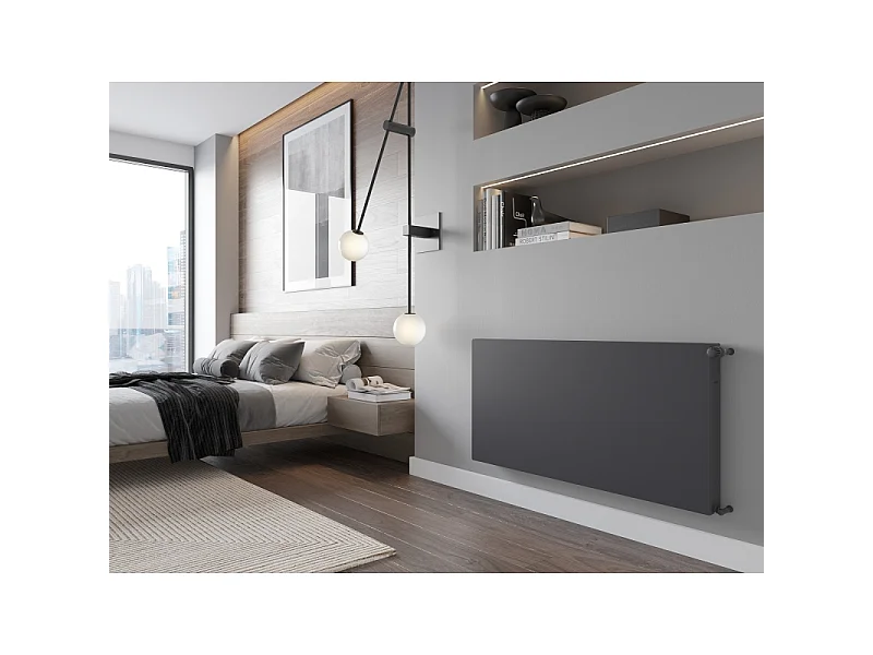 Mexen CF21 Flat paneelradiator 500 x 1000 mm, zij aansluiting, 1008 W, antraciet - W421F-050-100-66