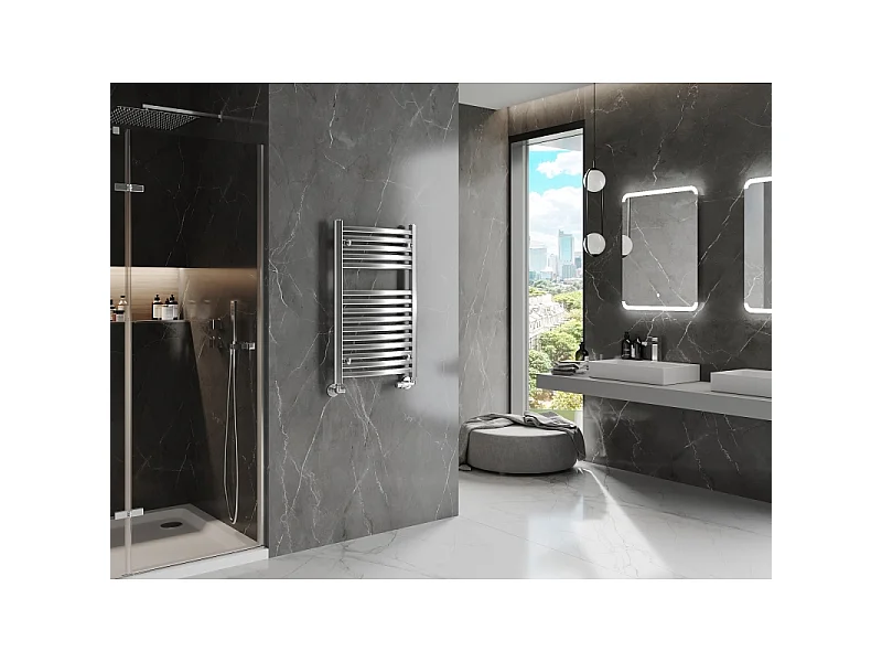 Mexen Helios baderumsradiator 800 x 500 mm, 301 W, krom - W103-0800-500-00-01