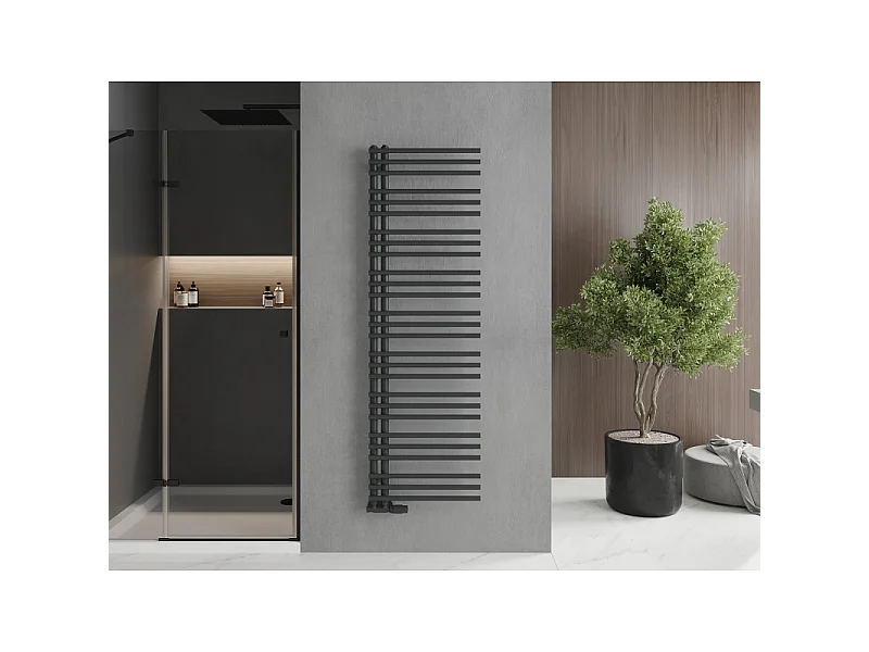 Mexen Neptun radiateur de salle de bain décoratif 1600 x 500 mm, 662 W, anthracite - W101-1600-500-00-66