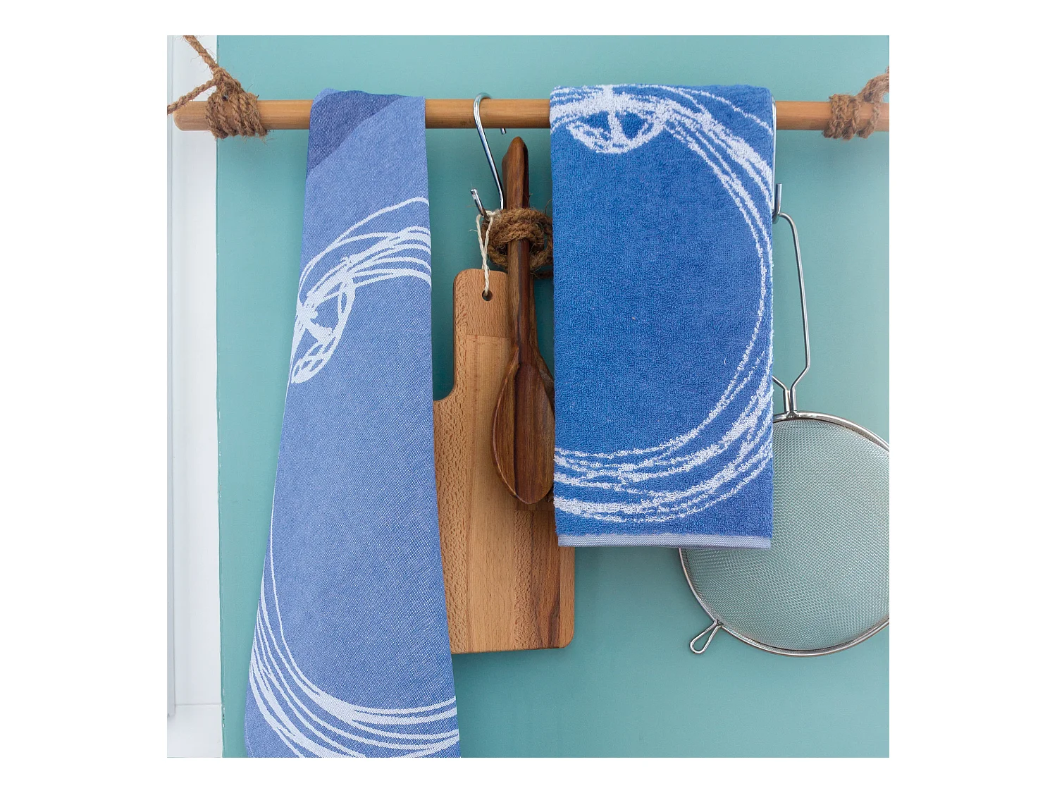 Set de table matelassé 35x50 cm coton LINE Bleu