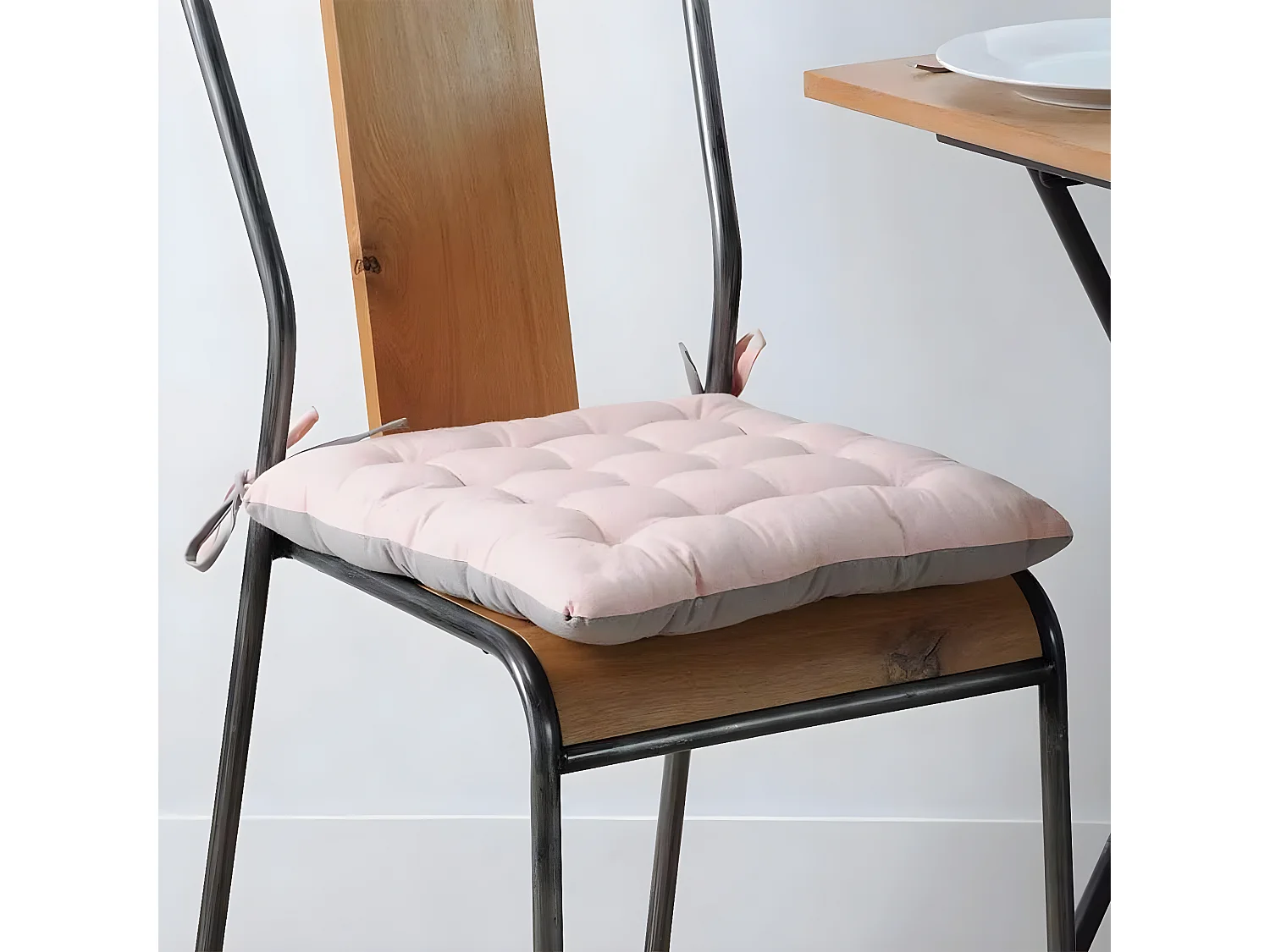 Cojín de silla bicolor