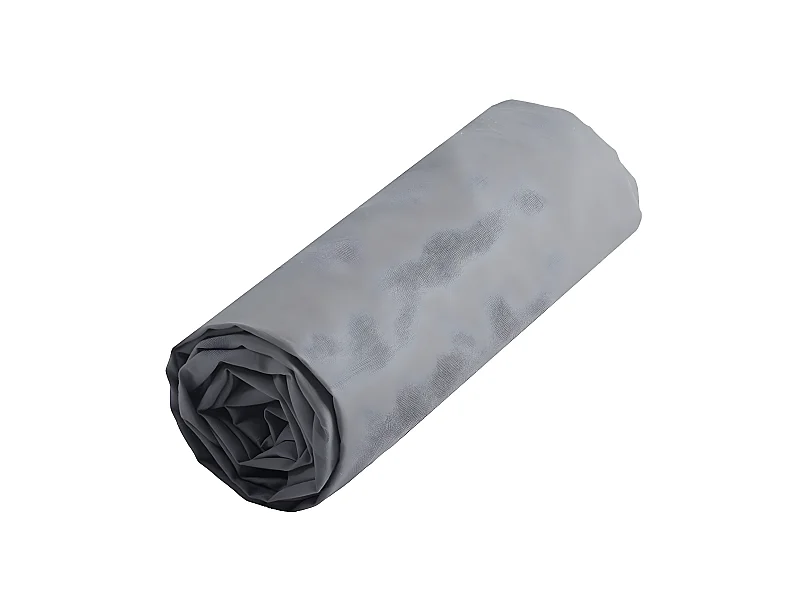 Drap housse uni 90 x 190 cm - Couleur Gris Perle