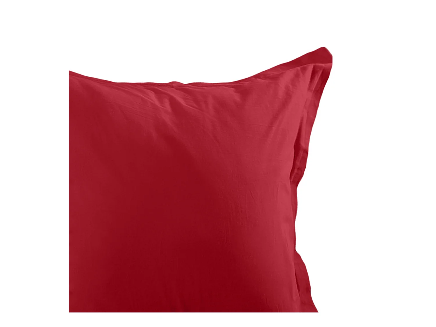 Funda de almohada lisa de algodón