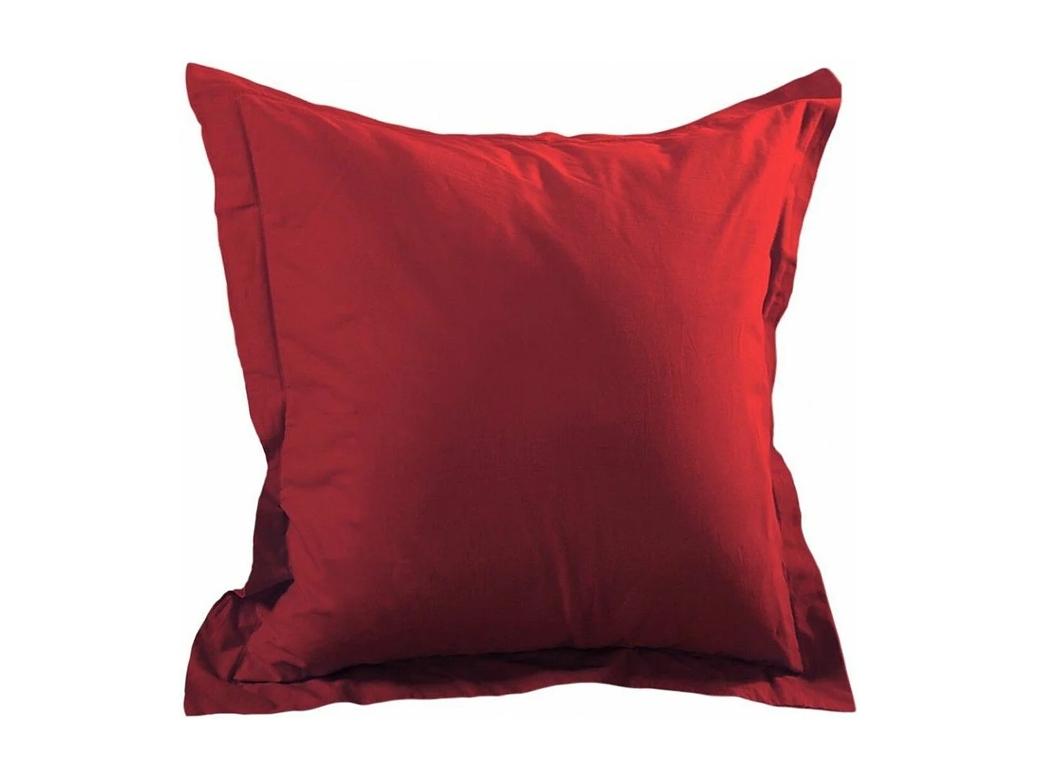 Funda de almohada lisa de algodón