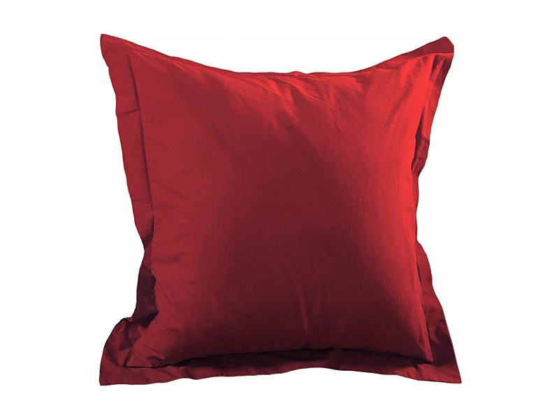 Funda de almohada lisa de algodón