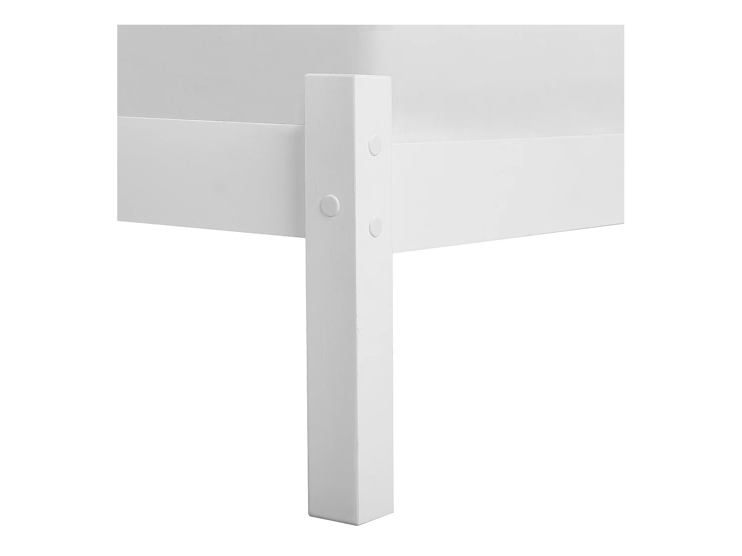 Lit avec sommier Bois de pin FLORAC 180 x 200 cm Blanc