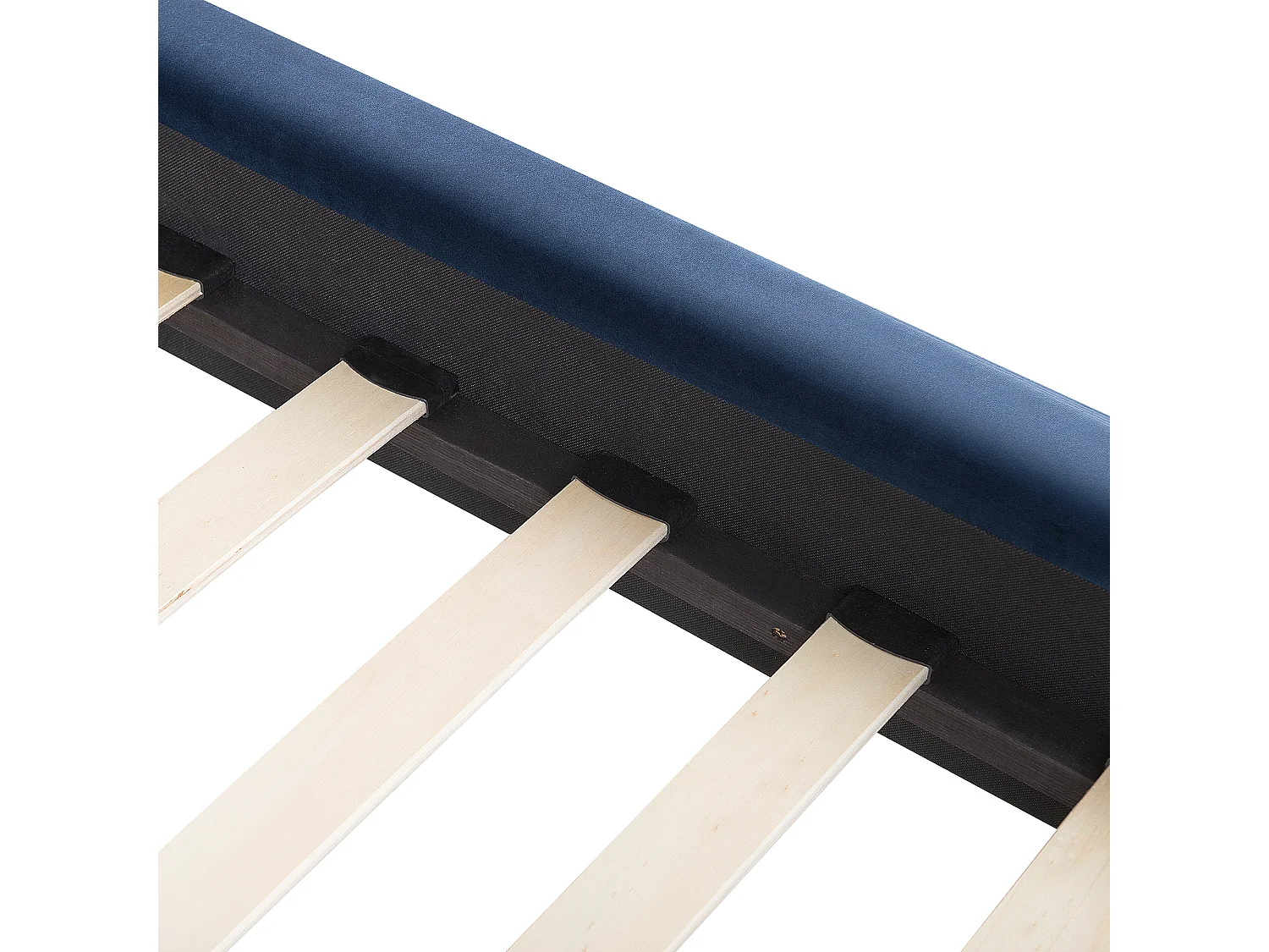 Bed Fluweel MARVILLE 160 x 200 cm Marineblauw