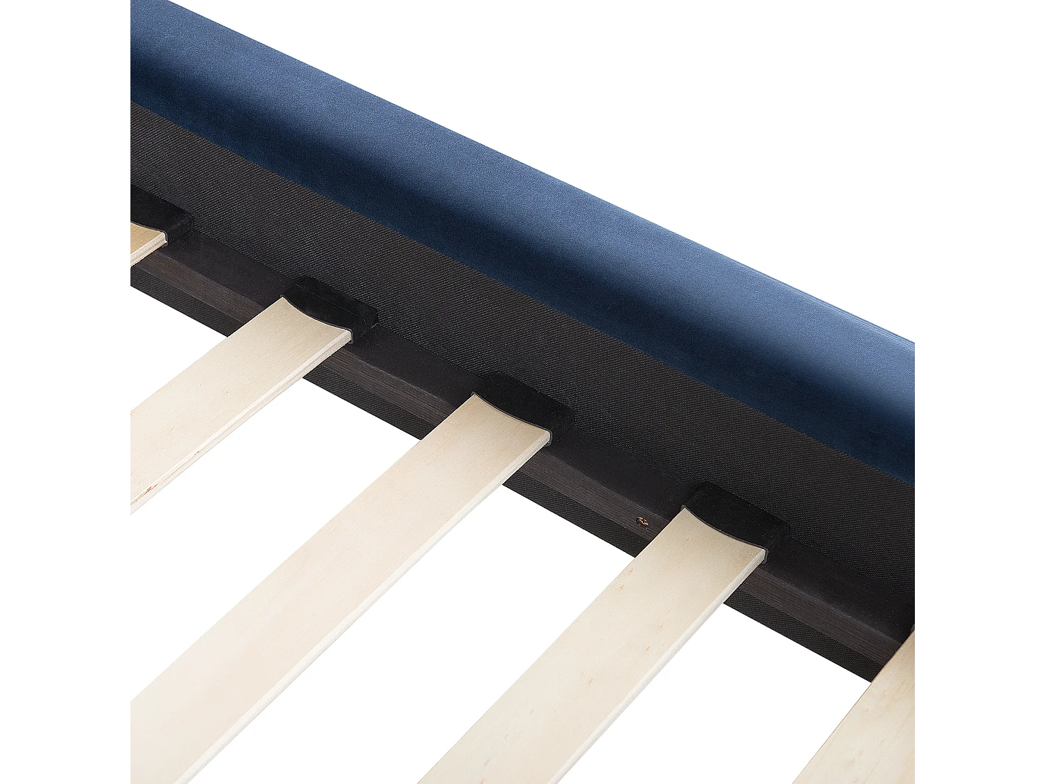 Bed Fluweel MARVILLE 160 x 200 cm Marineblauw