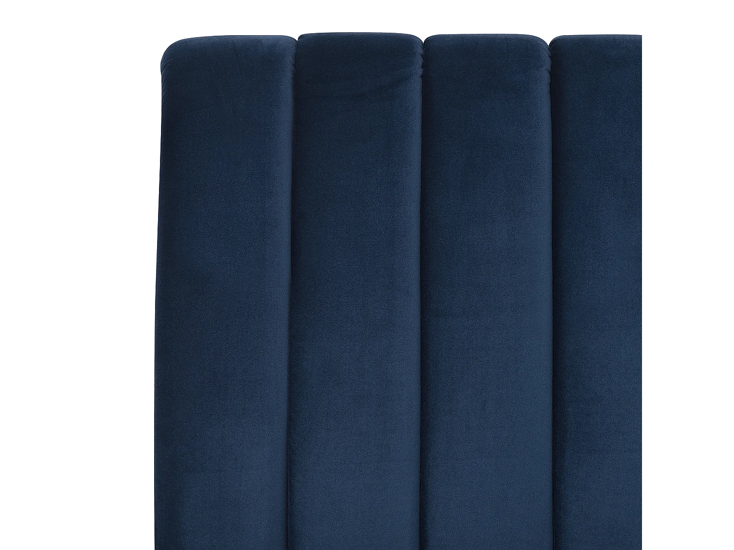 Bed Fluweel MARVILLE 160 x 200 cm Marineblauw