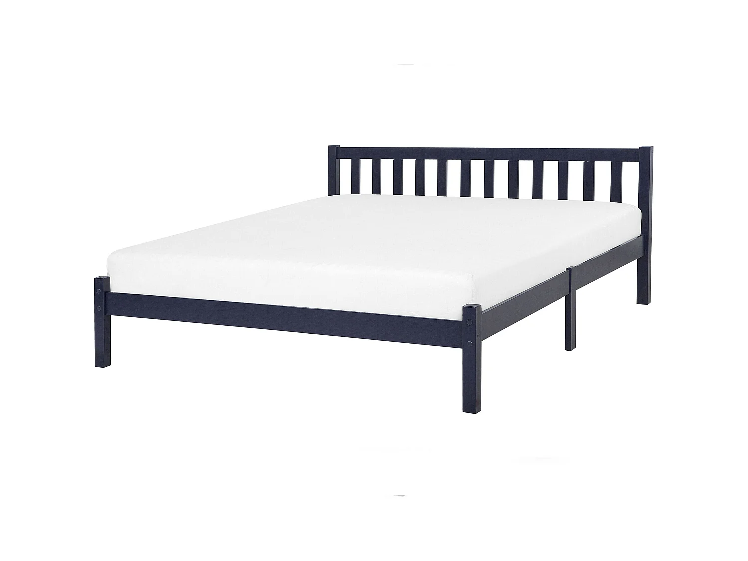 Bed Dennenhout FLORAC 180 x 200 cm Marineblauw