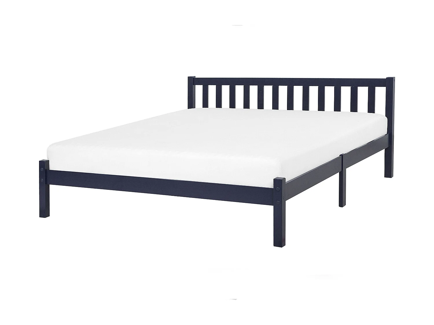 Bed Dennenhout FLORAC 180 x 200 cm Marineblauw