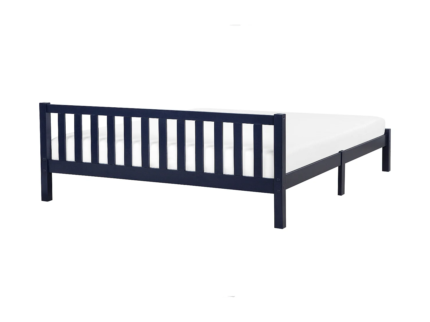 Bed Dennenhout FLORAC 180 x 200 cm Marineblauw