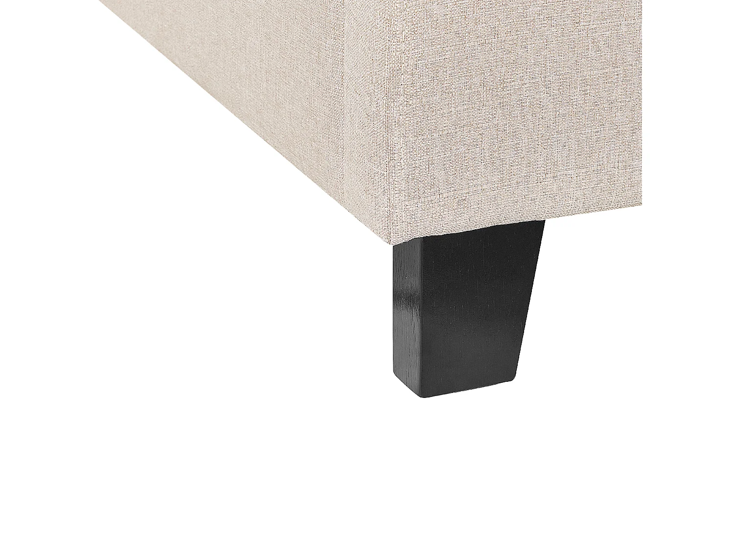 Bett ohne Kopfteil Stoff ROANNE 180 x 200 cm Beige