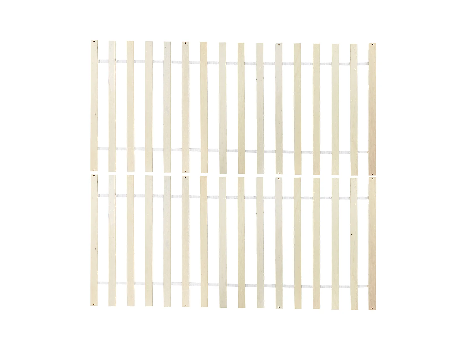 Bed Dennenhout FLORAC 140 x 200 cm Wit