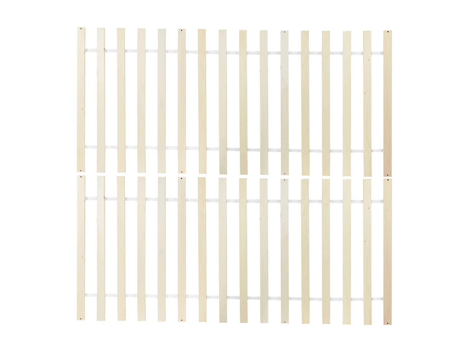 Lit avec sommier Bois de pin FLORAC 140 x 200 cm Blanc