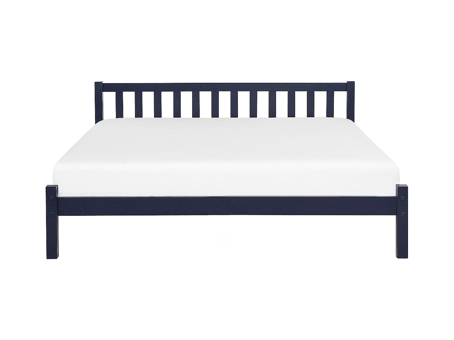 Bed Dennenhout FLORAC 140 x 200 cm Marineblauw