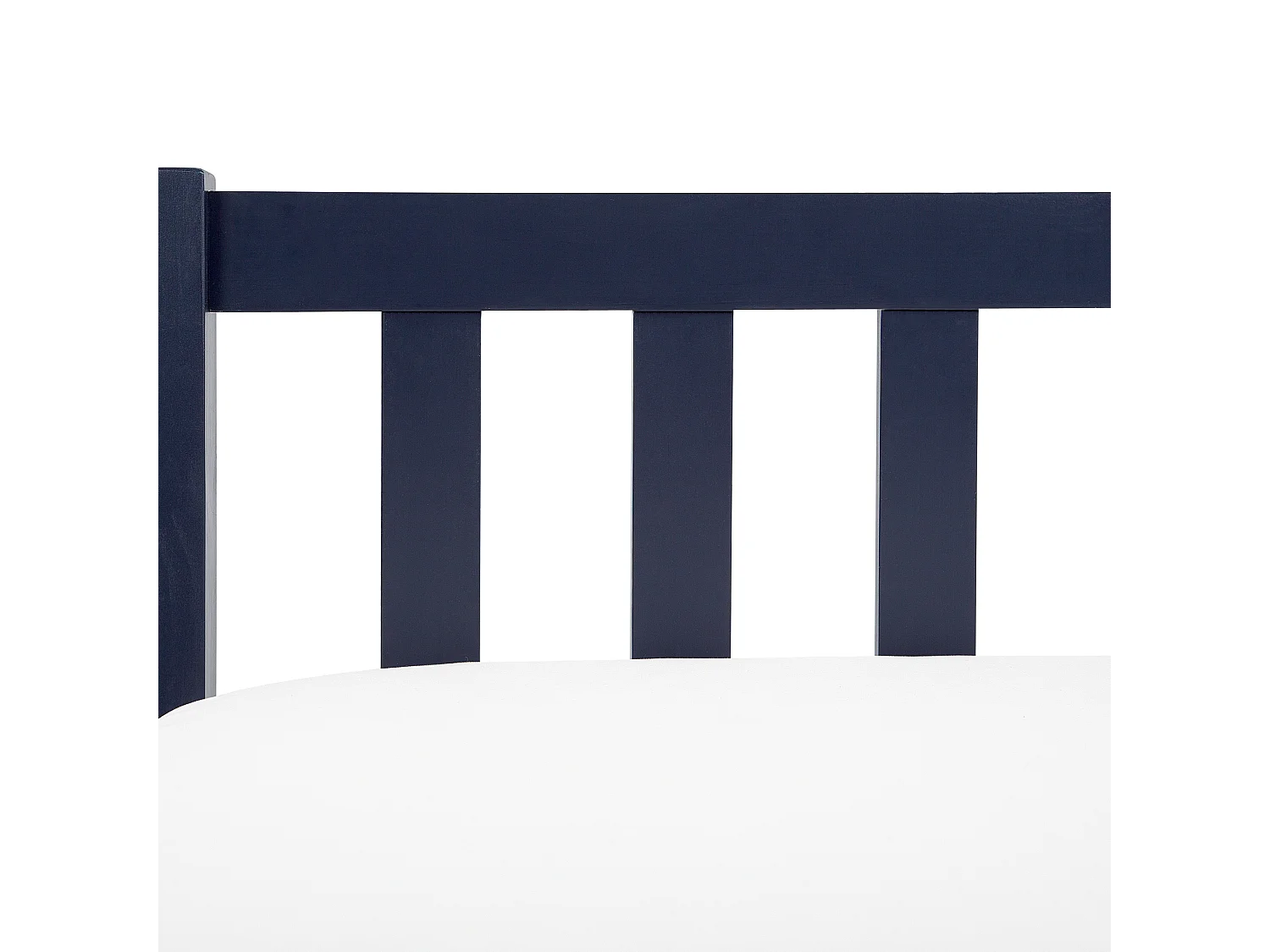 Lit avec sommier Bois de pin FLORAC 140 x 200 cm Bleu marine