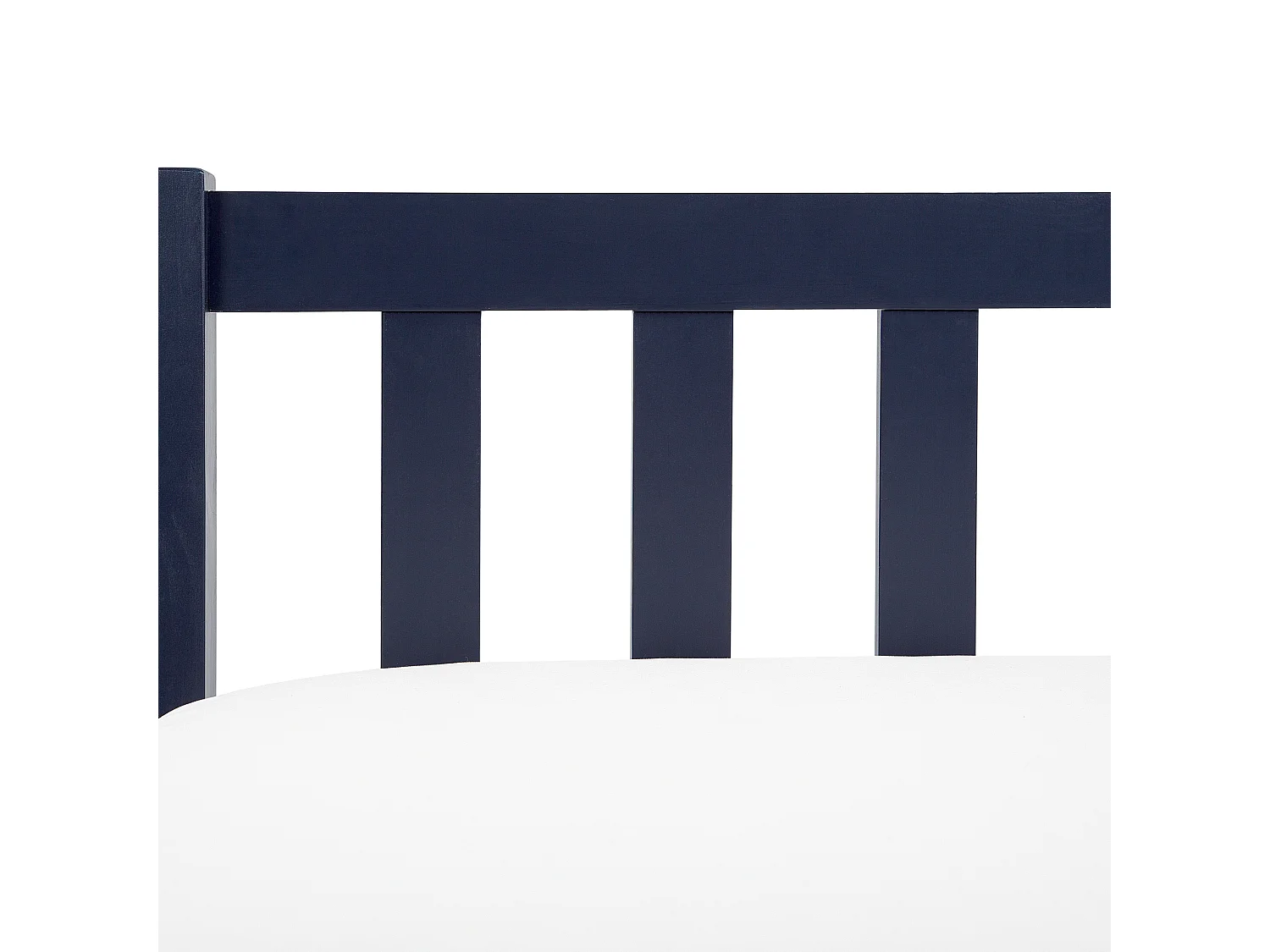 Lit avec sommier Bois de pin FLORAC 140 x 200 cm Bleu marine