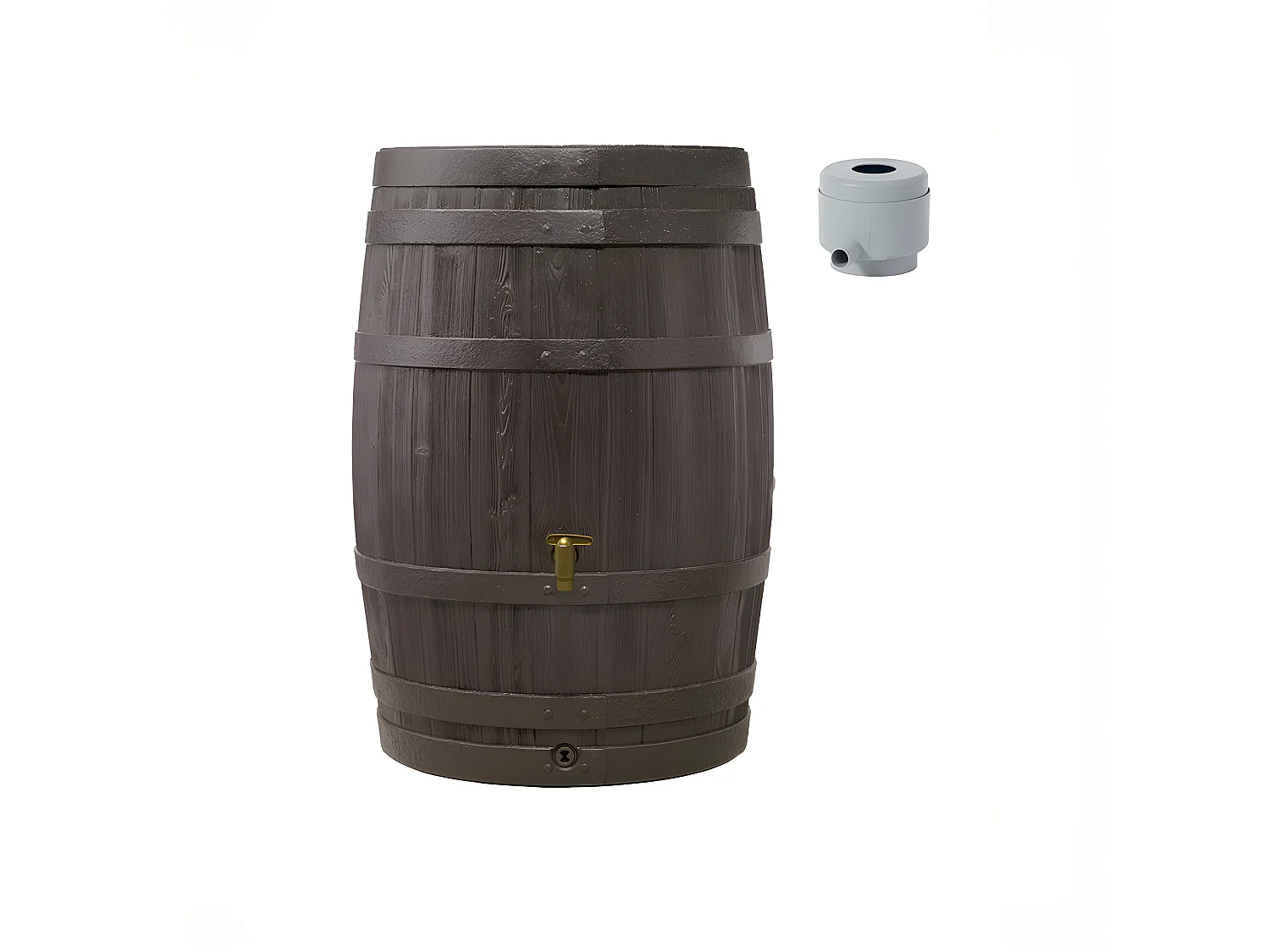 Récupérateur D'eau Aérien Tonneau "vino" 250l