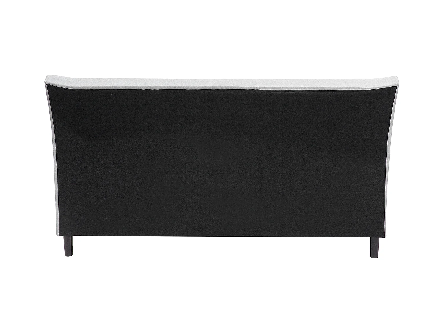 Lit avec sommier Tissu SAVERNE 140 x 200 cm Gris clair