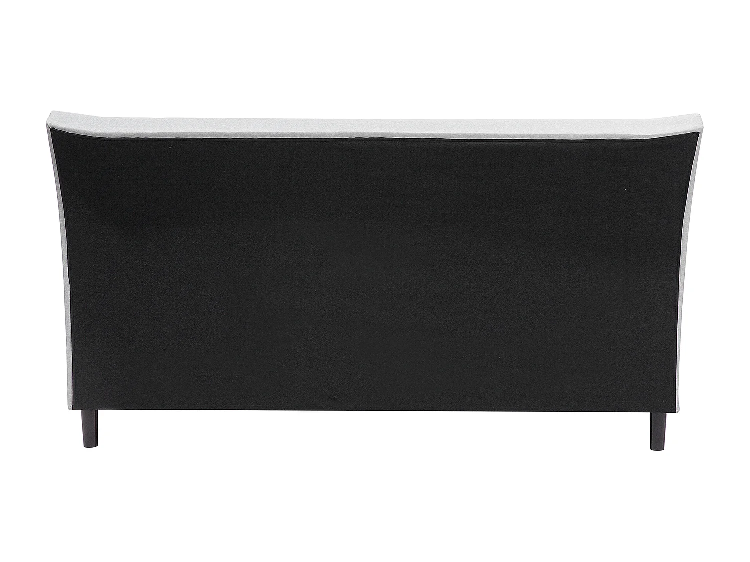 Lit avec sommier Tissu SAVERNE 140 x 200 cm Gris clair