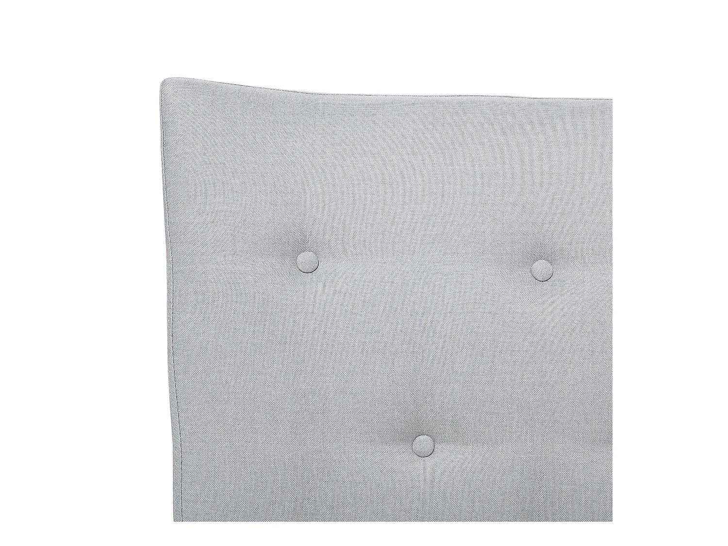 Bed Stof SAVERNE 180 x 200 cm Lichtgrijs