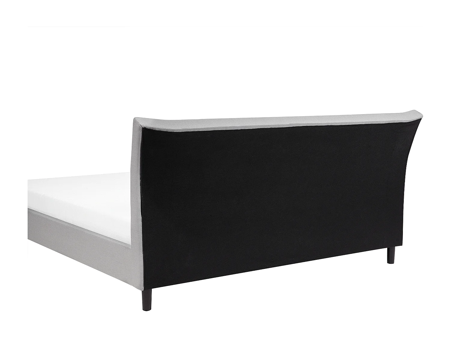 Solides Polsterbett Doppelbett Lattenrost Leinenoptik hellgrau 180 x 200 cm