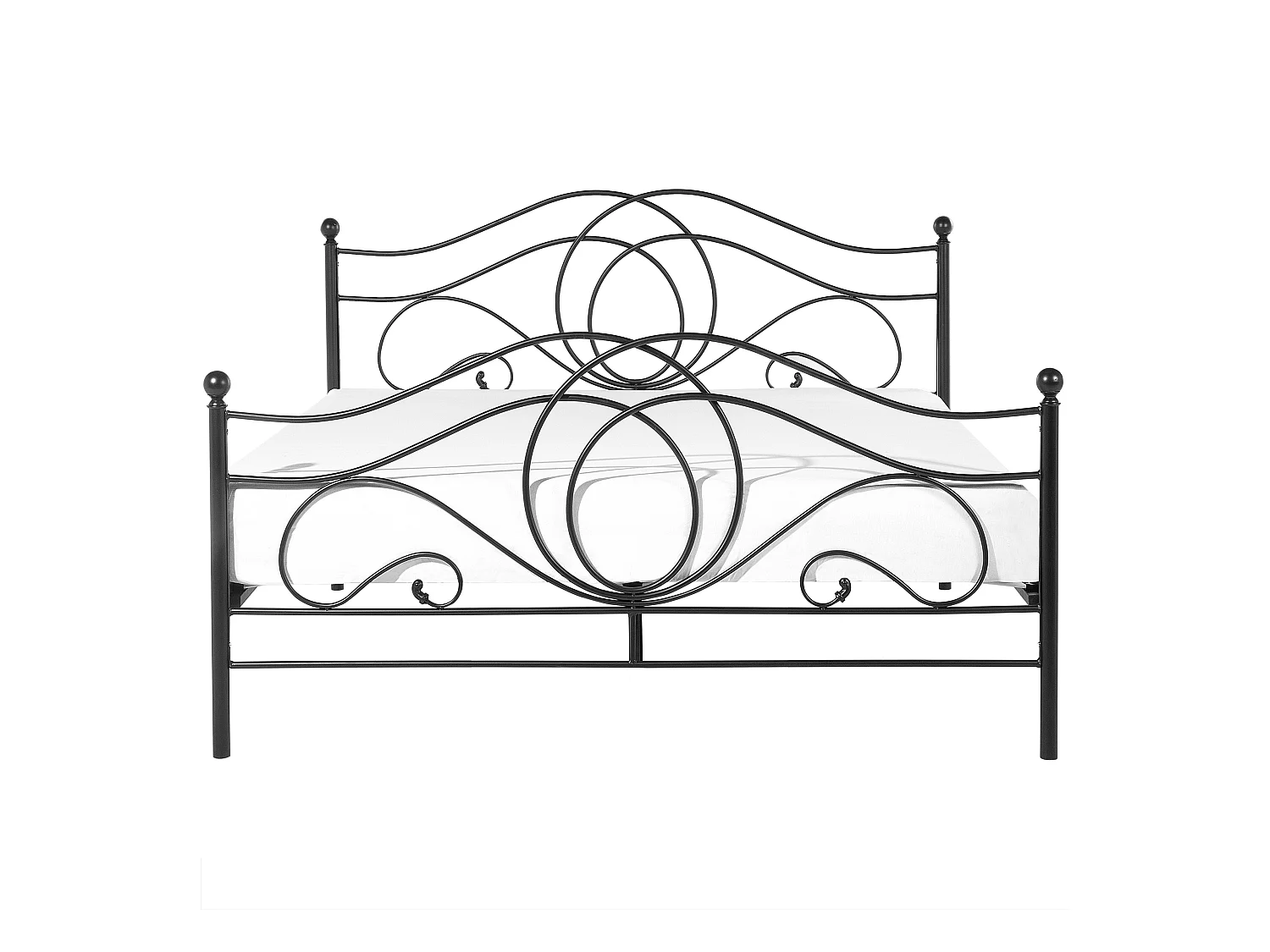 Bed Metaal LYRA 160 x 200 cm Zwart