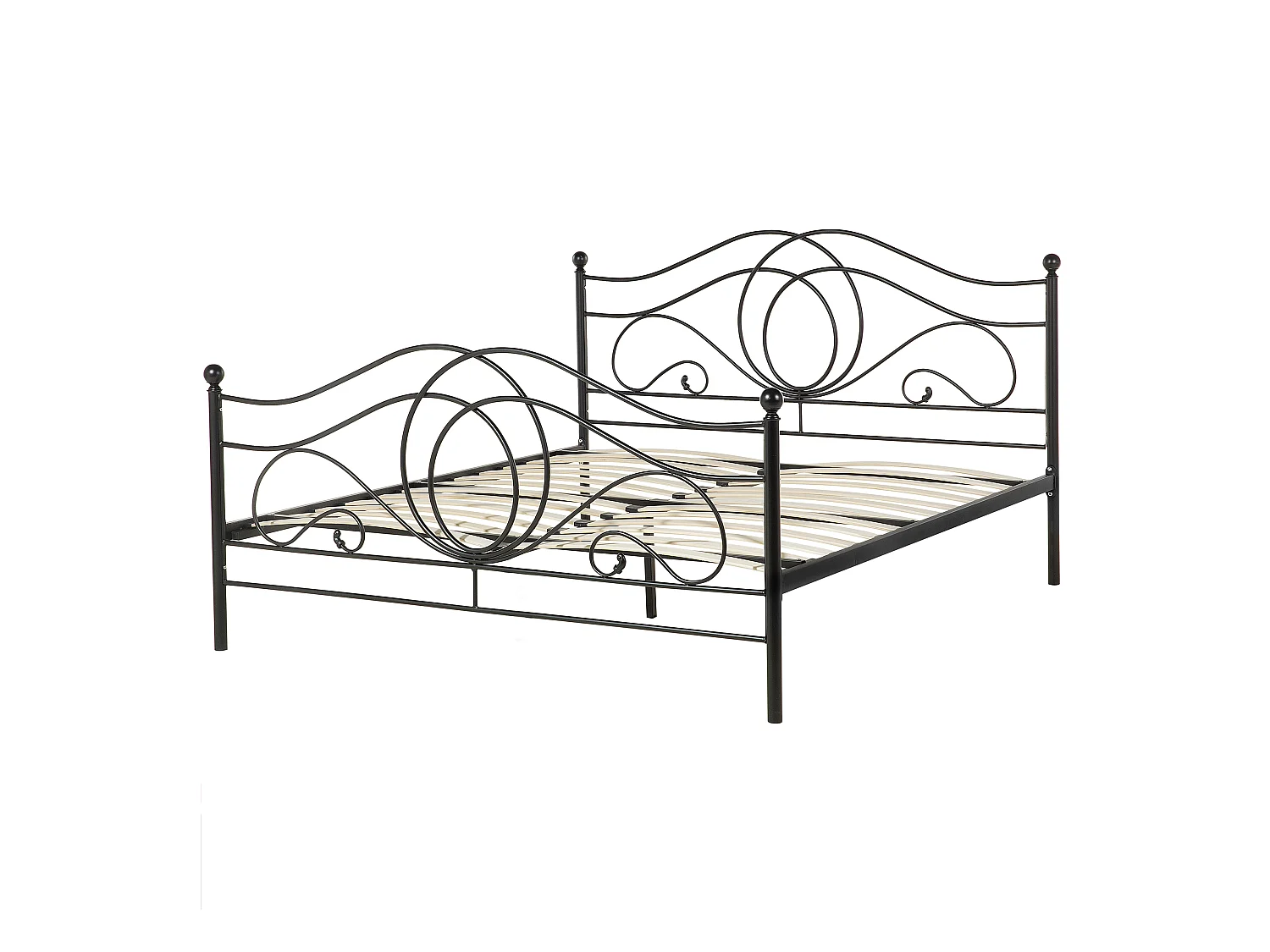 Bed Metaal LYRA 160 x 200 cm Zwart