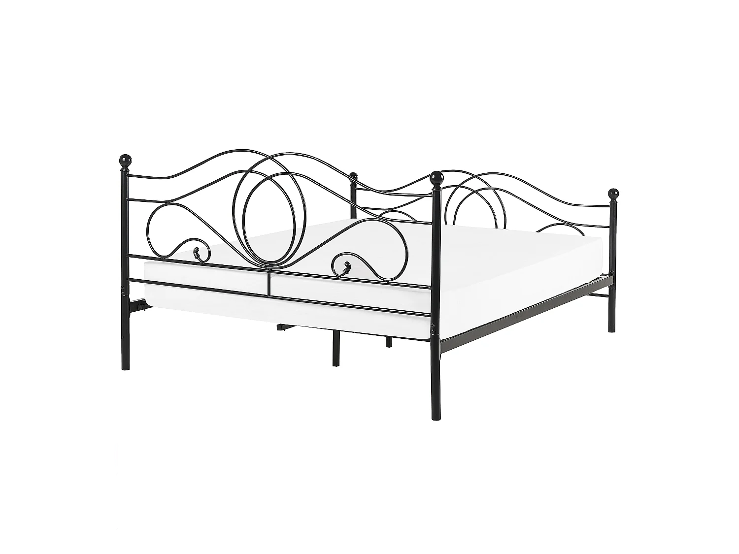 Bed Metaal LYRA 160 x 200 cm Zwart