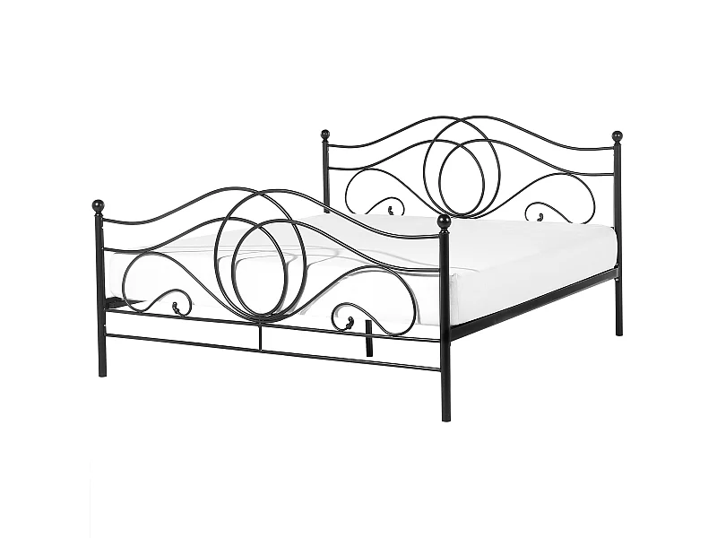 Bed Metaal LYRA 160 x 200 cm Zwart